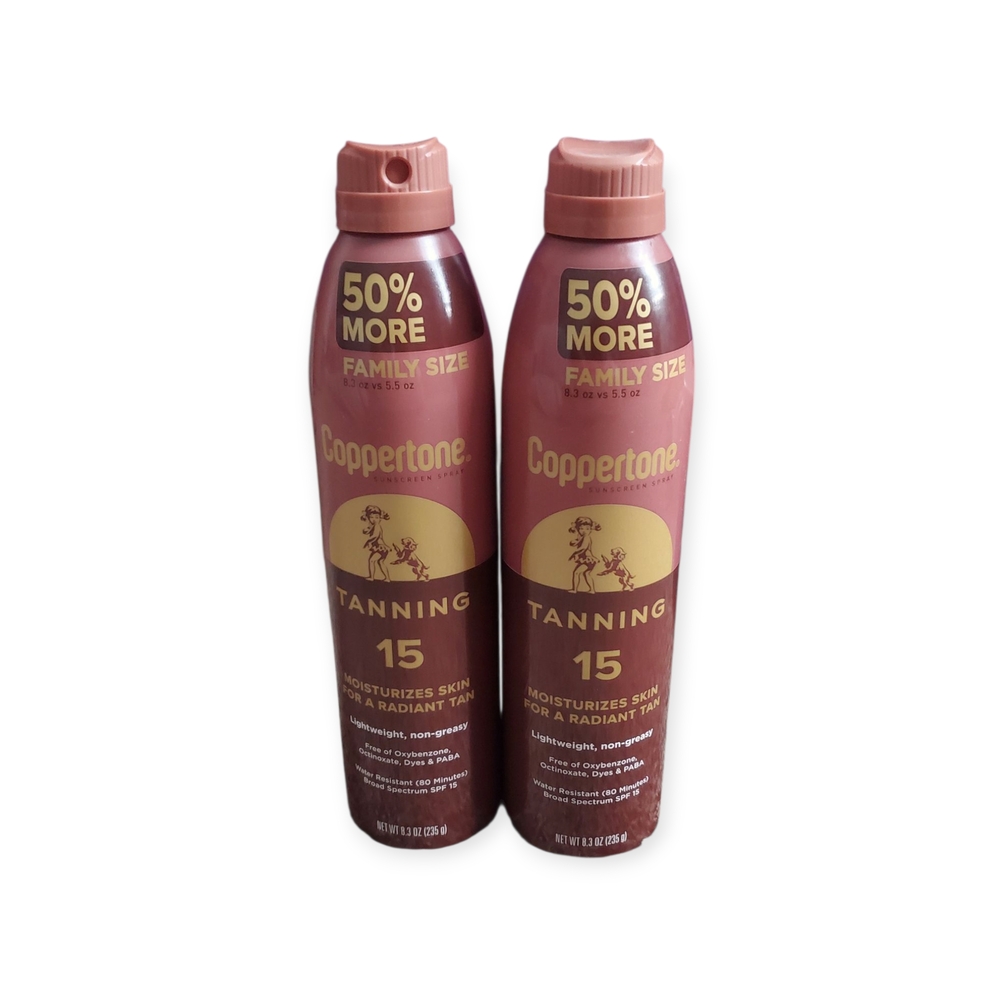 (2) Coppertone Tanning 15